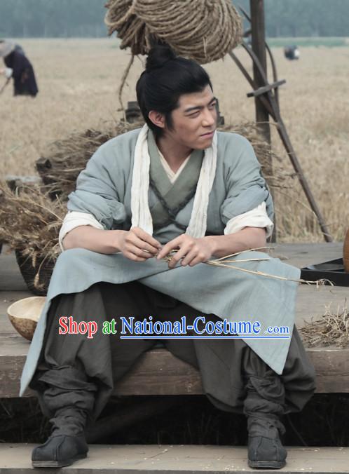 Three Kingdoms Chinese Costume Costumes Clothing Clothes Garment Outfits Suits for Men