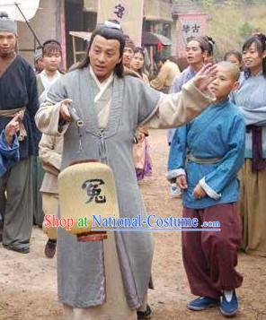 Ming Dynasty Swordsman Costumes Dresses Clothing Clothes Garment Outfits Suits Complete Set for Men