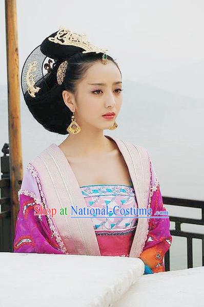 Chinese Han Dynasty Zhao Feiyan Wigs and Hair Accessories for Women