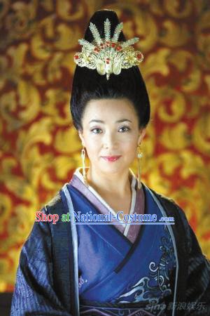 Chinese Han Dynasty Queen Wigs and Hair Accessories for Women