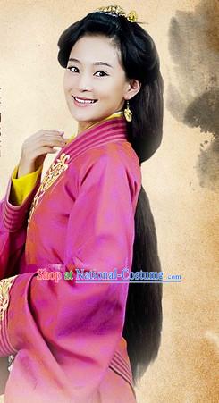 Chinese Qin Dynasty Princess Long Wig for Women