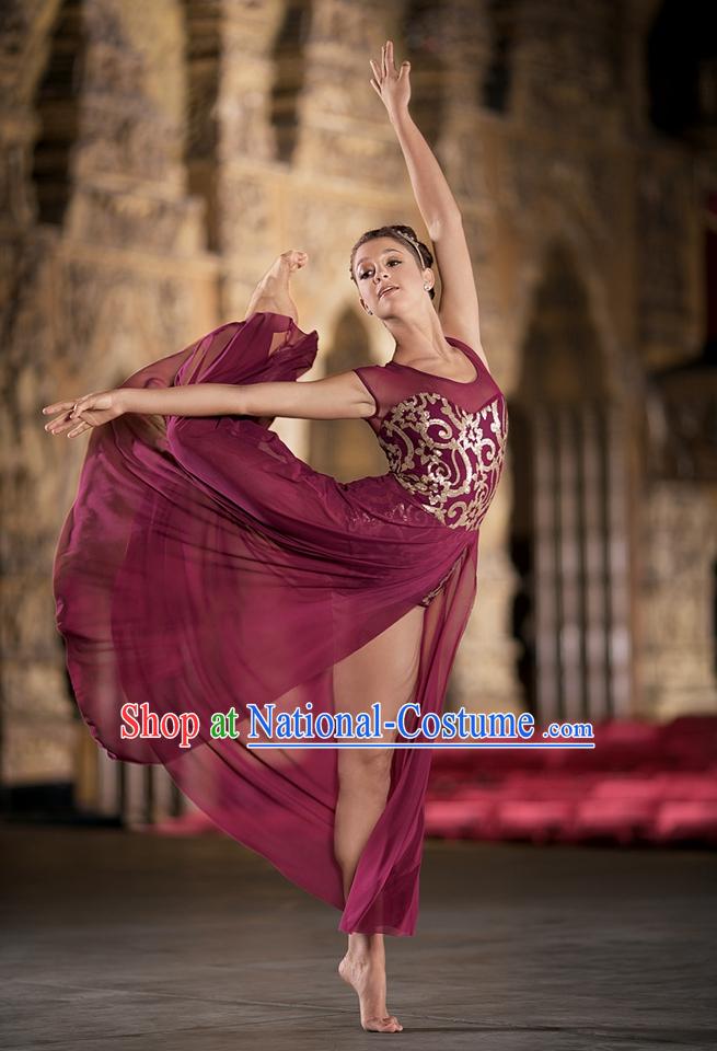 Brown Modern Dance Ballet Costumes Dancing Costumes Dancewear Dance Supply Free Custom Tailored Service for Women