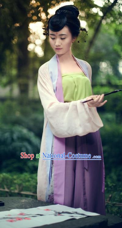 Chinese Costume Tang Dynasty Lady Clothes Free Custom Tailored Service