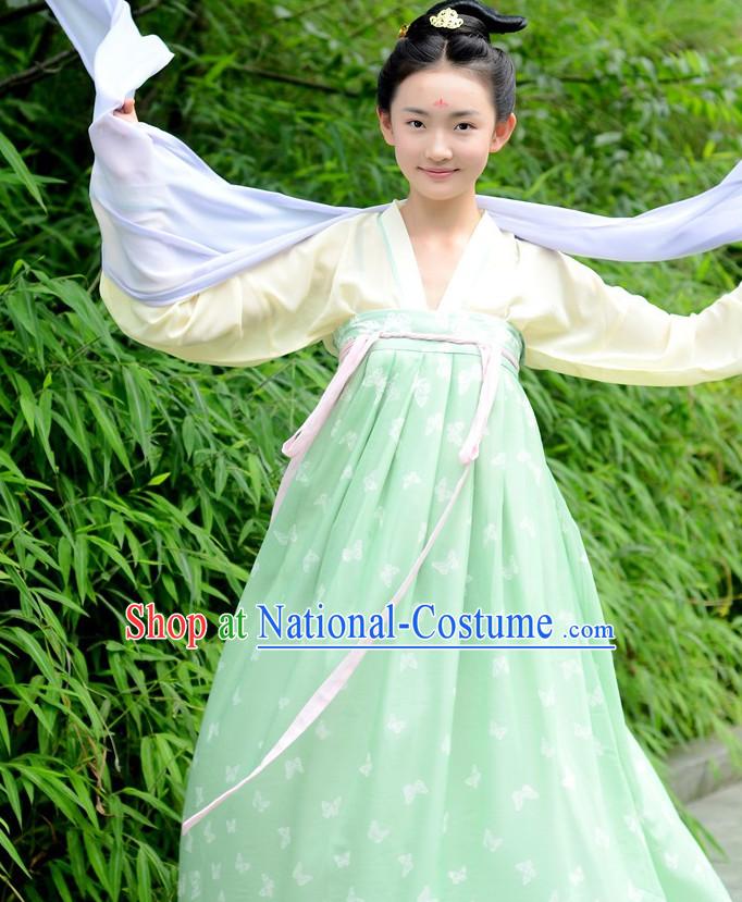 Ancient Chinese Costumes Free Custom Tailored Tang Dynasty Classic Garment Costume for Women