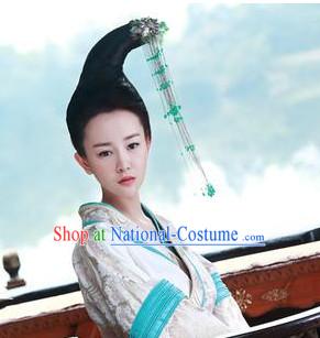 Ancient Chinese Palace Beauty Wig and Hair Jewelry