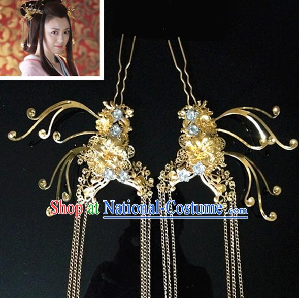 Chinese Ancient Style Imperial Crown Headwear Headpieces Hair Jewelry Hairpin for Women