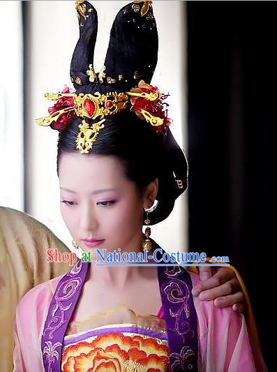 Chinese Ancient Style Imperial Queen Hair Jewelry Accessories Hairpins Headwear Headdress Hair Fascinators for Women