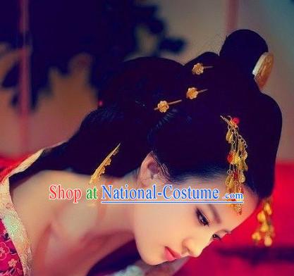 Chinese Ancient Style Princess Hair Jewelry Accessories Hairpins Headwear Headdress Hair Fascinators for Women