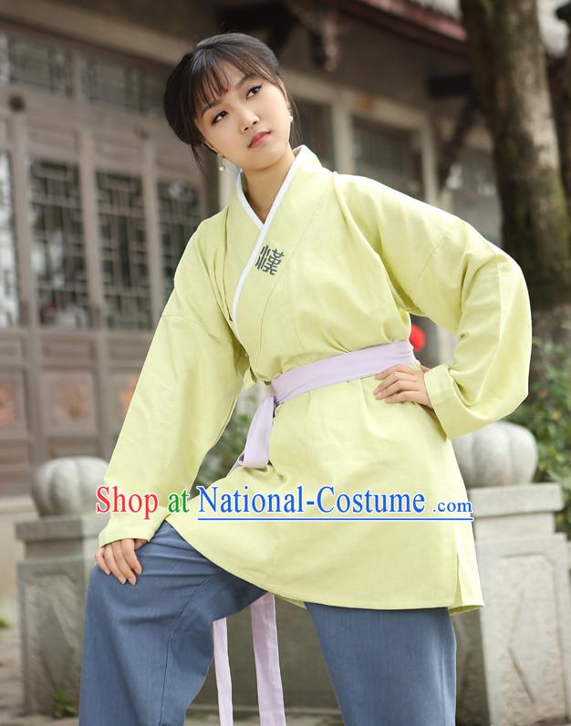 Chinese Costume Chinese Costumes Hanfu Han Dynasty Ancient China Scholar Clothing Dress Garment Suits Clothes Complete Set for Women