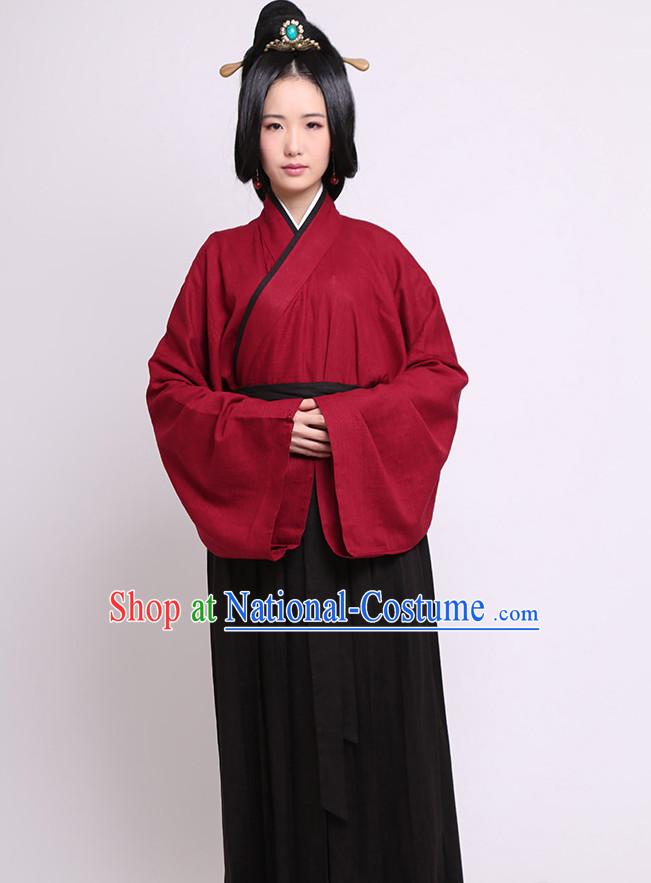 Chinese Costume Chinese Costumes Hanfu Han Dynasty Ancient China Scholar Clothing Dresses Garment Suits Clothes Complete Set for Women