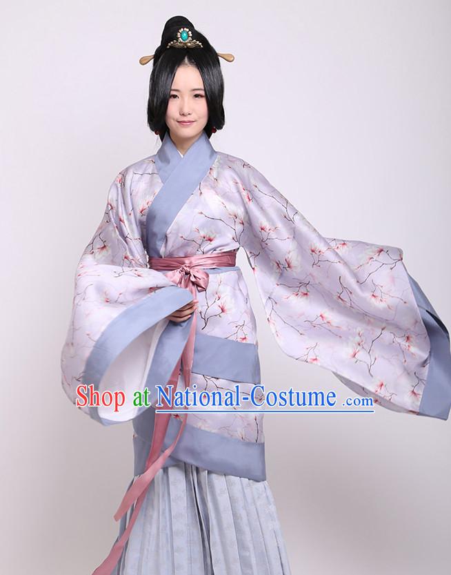 Chinese Costume Chinese Costumes Hanfu Han Dynasty Ancient China Scholar Clothing Dresses Garment Suits Clothes Complete Set for Women