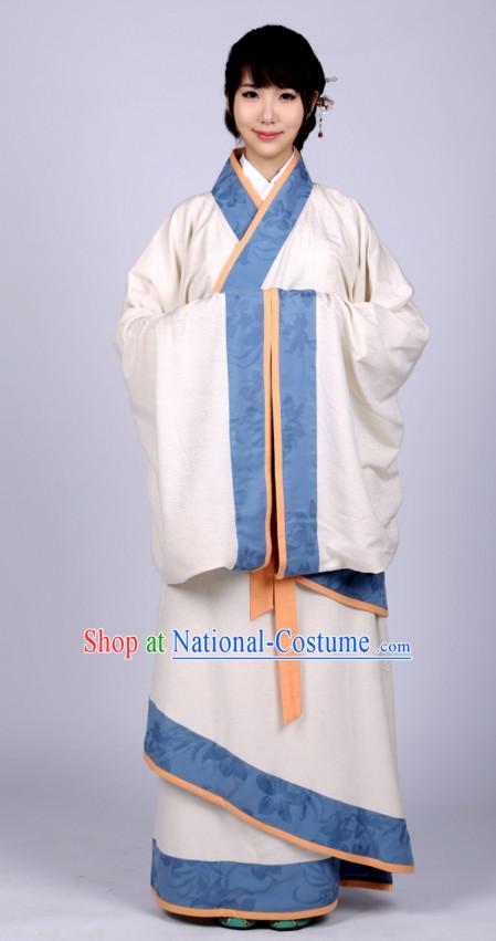 Chinese Costume Chinese Costumes Hanfu Han Dynasty Ancient China Scholar Clothing Dresses Garment Suits Clothes Complete Set for Women