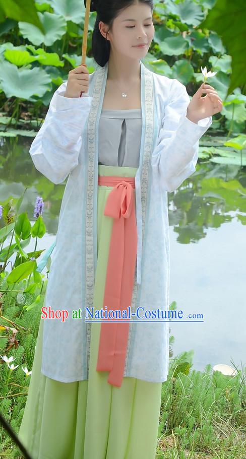 Chinese Costume Chinese Costumes Hanfu Han Dynasty Ancient China Scholar Clothing Dresses Garment Suits Clothes Complete Set for Women