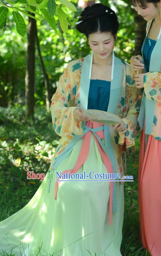 Chinese Costume Chinese Costumes Hanfu Han Dynasty Ancient China Scholar Clothing Dresses Garment Suits Clothes Complete Set for Women