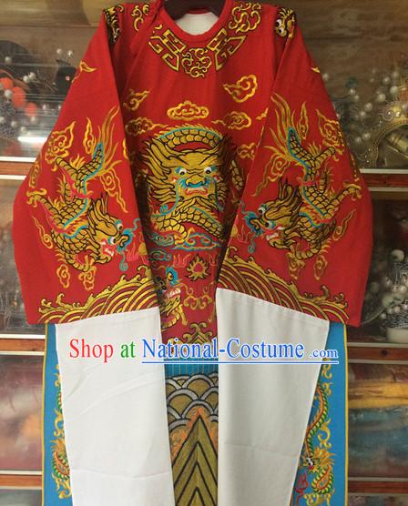 Chinese Opera Dragon Robe Costume Traditions Culture Dress Masquerade Costumes Kimono Chinese Beijing Clothing for Men