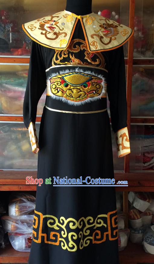 Chinese Opera Embroidered Phoenix Robe Official Costume Traditions Culture Dress Masquerade Costumes Kimono Chinese Beijing Clothing for Men