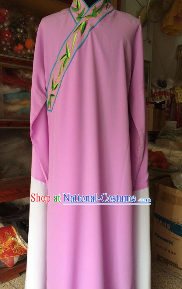 Chinese Opera Embroidered Teacher Robe Costume Traditions Culture Dress Masquerade Costumes Kimono Chinese Beijing Clothing for Men