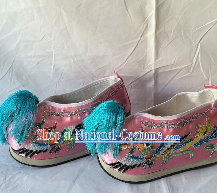 Classic Chinese Opera Embroidered Cranes for Women