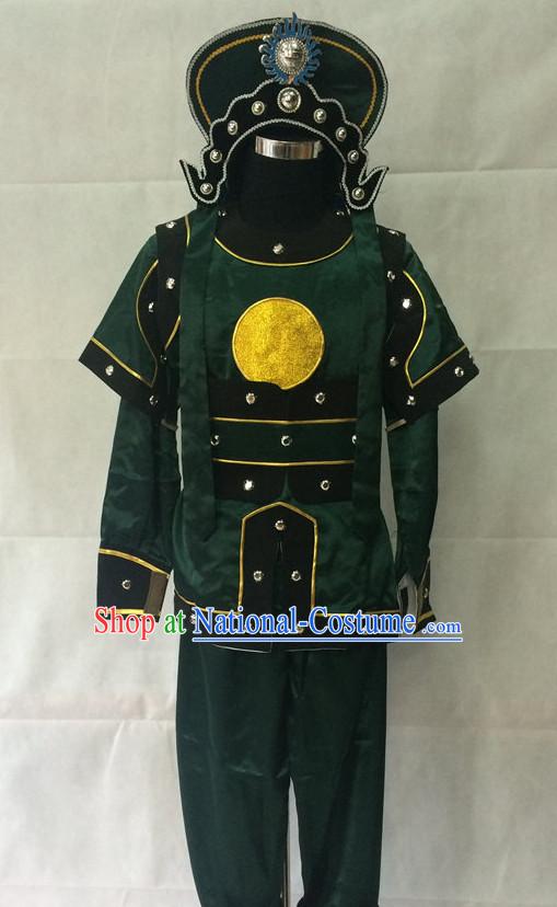 Chinese Opera Solider Costume Traditions Culture Dress Masquerade Costumes Kimono Chinese Beijing Clothing for Men