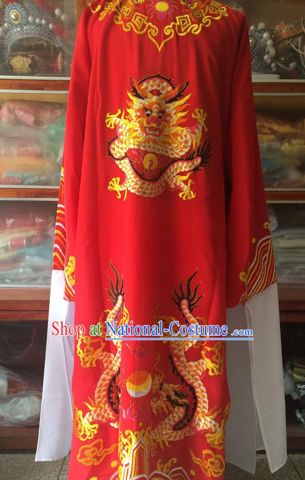 Chinese Opera Prince Dragon Costume Traditions Culture Dress Masquerade Costumes Kimono Chinese Beijing Clothing for Men