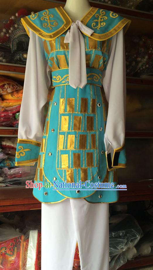 Chinese Opera Armor Wear Costume Traditions Culture Dress Kimono Chinese Beijing Clothing for Women