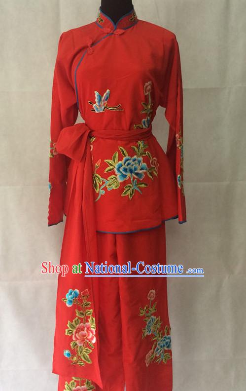 Red Chinese Opera Dresss Wear Costume Traditions Culture Dress Kimono Chinese Beijing Clothing for Women