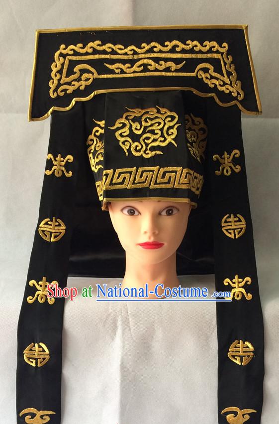 Chinese Opera Hat Bodyguard Helmet Hat Headwear Headpieces Headdress for Men