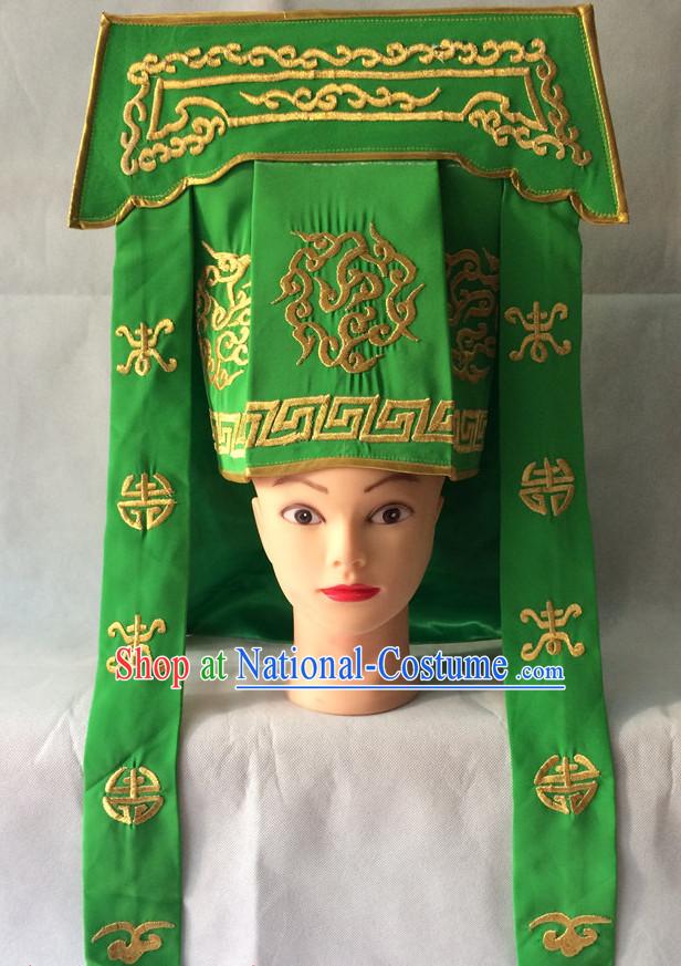 Chinese Opera Hat Bodyguard Helmet Hat Headwear Headpieces Headdress for Men