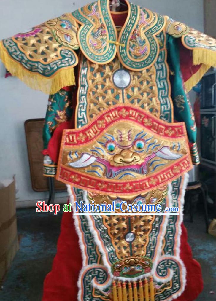 Chinese Opera Classic General Armor Costumes Chinese Costume Dress Wear Outfits Suits for Men