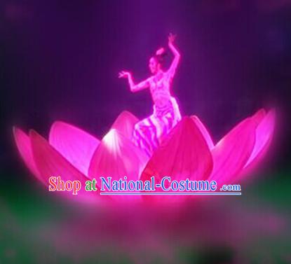 Chinese Dance Costumes Prop Classical Lotus Dance Costume Props Stage Performance Base Folk Decoration