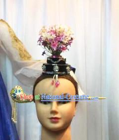 Chinese Dance Apparel Hair Jewelry Asian Fashion Wholesale Stage Performance Headdress Folk Decorations