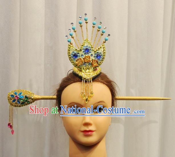 Chinese Dance Apparel Hair Jewelry North Korean South Korean Asian Fashion Wholesale Stage Performance Headdress Folk Decorations