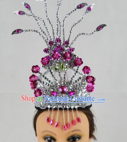 Chinese Dance Apparel Hair Jewelry North Korean South Korean Asian Fashion Wholesale Stage Performance Headdress Folk Decorations