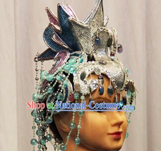 Chinese Dance Apparel Hair Jewelry Ethnic Classic Dancing Asian Fashion Wholesale Stage Performance Headdress Folk Decorations