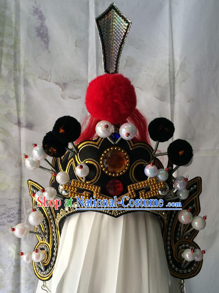 Chinese Opera General Superhero Hat Helmet for Men