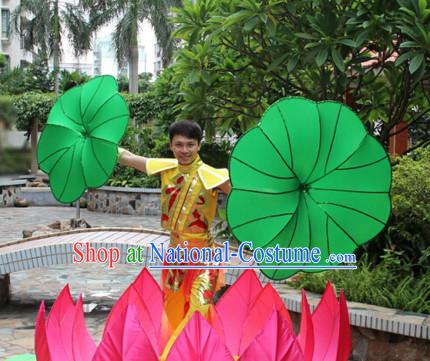 Giant Chinese Dance Apparel Flower Props Folk Dancing Prop Lotus Decoration