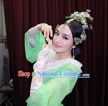 Chinese Stage Performance Classic Dance Apparel Folk Dancing Headdress Headpieces Hair Accessories