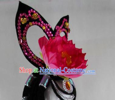 Chinese Stage Performance Classic Dance Apparel Folk Dancing Headdress Headpieces Hair Accessories