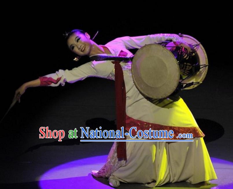 South Korean North Korea Chaoxian Ethnic Minority Folk Dance Costumes Complete Set for Women