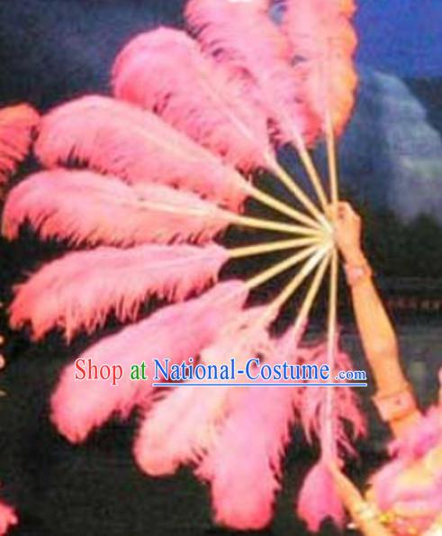 Big Giant Chinese Dance Feather Fan