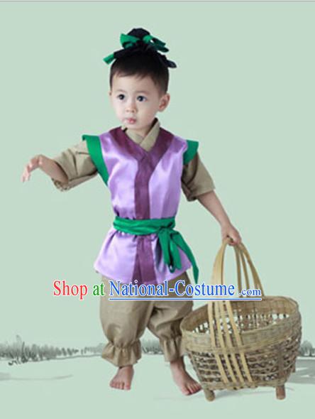 Chinese Costume Ancient China Costumes Han Fu Dress Wear Outfits Suits Clothing for Kids