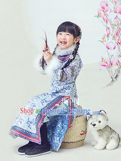 Chinese Costume Ancient China Qipao Costumes Han Fu Dress Wear Outfits Suits Clothing for Kids