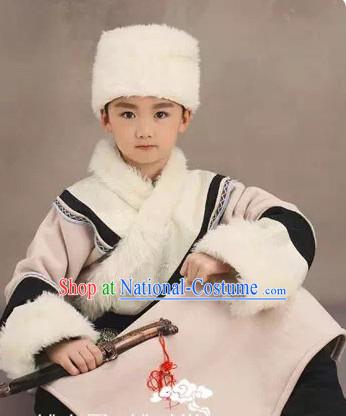 Chinese Costume Ancient China Ethnic Costumes Han Fu Dress Wear Outfits Suits Clothing for Kids