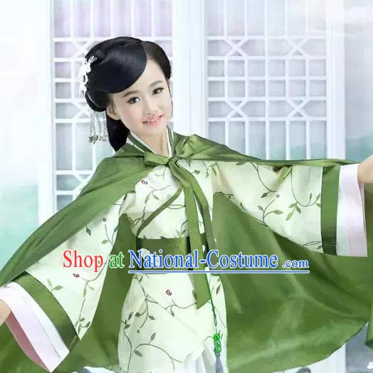 Han Dynasty Chinese Princess Costume Ancient China Ethnic Costumes Han Fu Dress Wear Outfits Suits Clothing for Kids