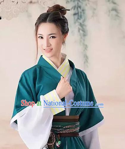 Chinese Han Dynasty Costume Ancient China Swordsmen Costumes Han Fu Dress Wear Outfits Suits Clothing for Women