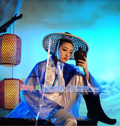 Chinese Han Dynasty Costume Ancient China Swordsmen Costumes Han Fu Dress Wear Outfits Suits Clothing for Women