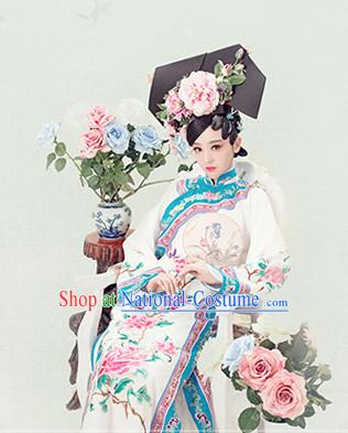 Chinese Qing Dynasty Costume Ancient China Costumes Han Fu Dress Wear Outfits Suits Clothing for Women