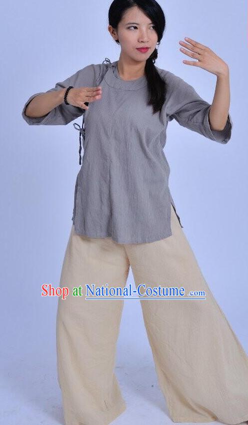 Chinese Kung Fu Clothes Clothing Costumes Complete Set for Men