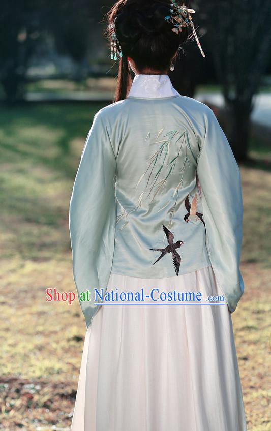 Ming Dynasty Clothing Chinese Classical Costume Ancient China Costumes Han Fu Dress Wear Garment Outfits Suits Clothing and Hair Accessories Complete Set for Women