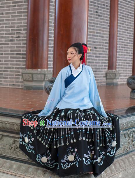 Asian Fashion Chinese Ancient Ming Dynasty Princess Clothes Costume China online Shopping Traditional Costumes Dress Wholesale Culture Clothing and Hair Jewelry for Women